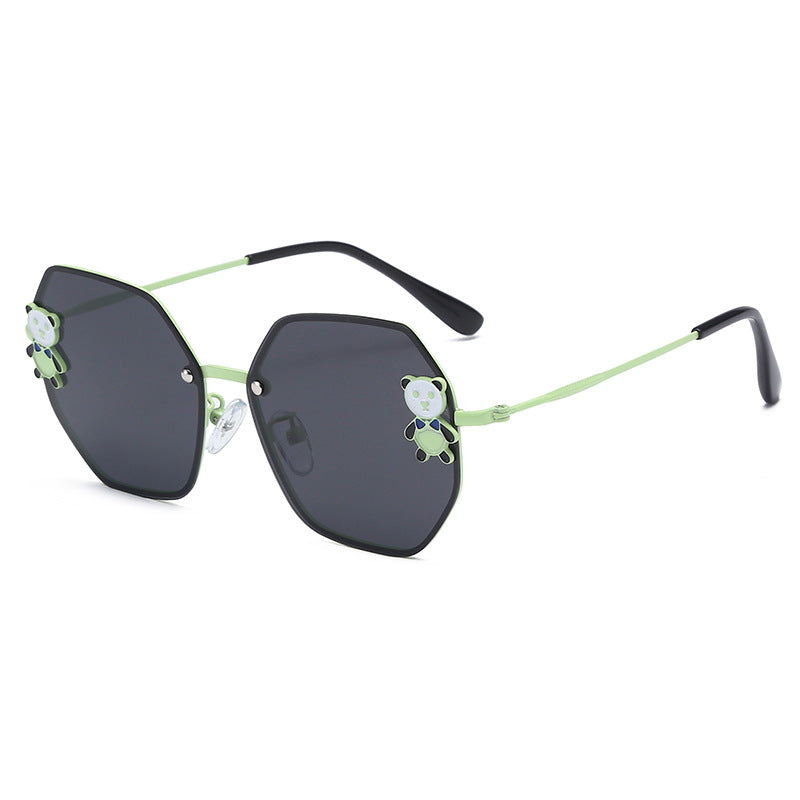 Gafas de sol de panda de dibujos animados para niños de resina al por mayor